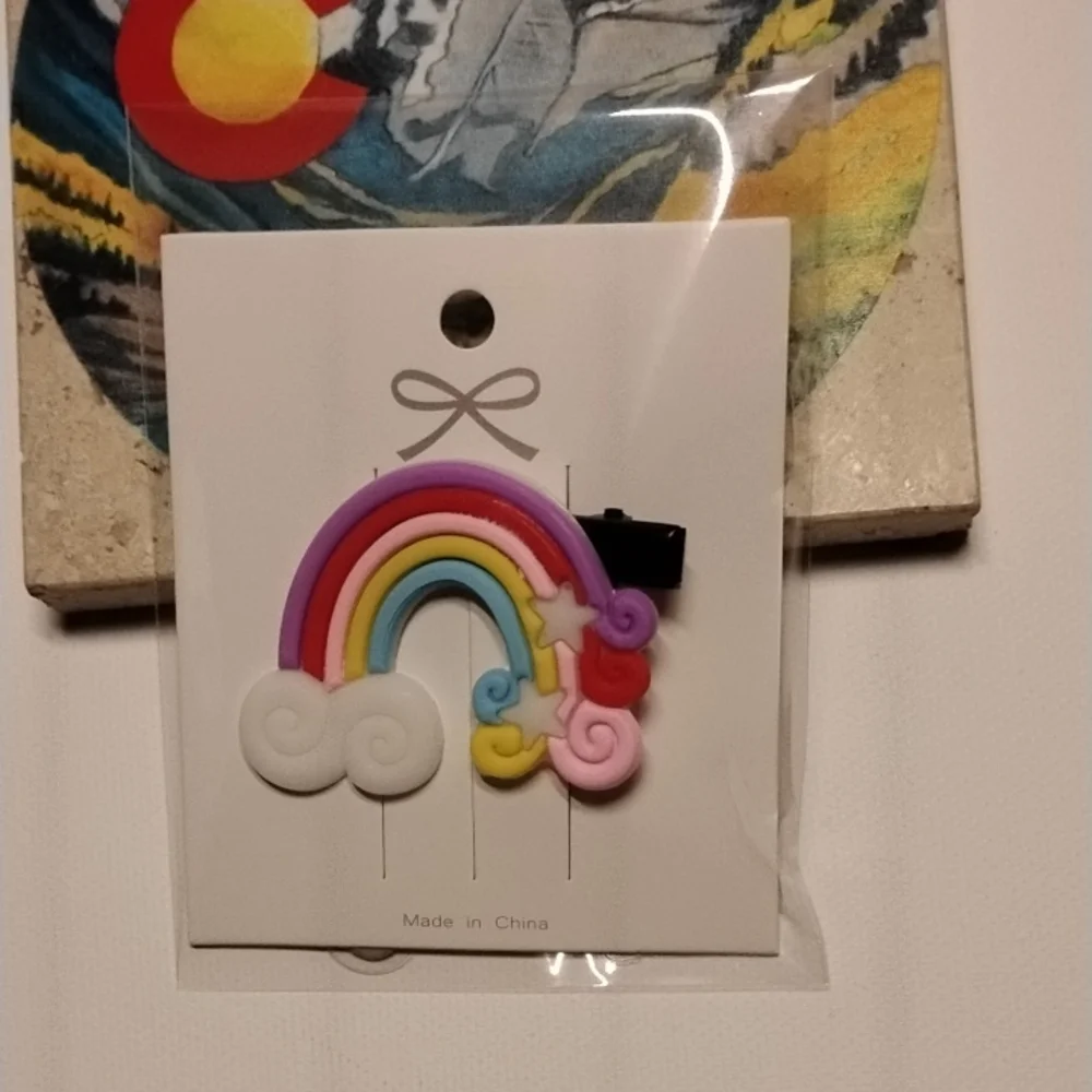 🌈 Rainbow Hair Clip for Kids